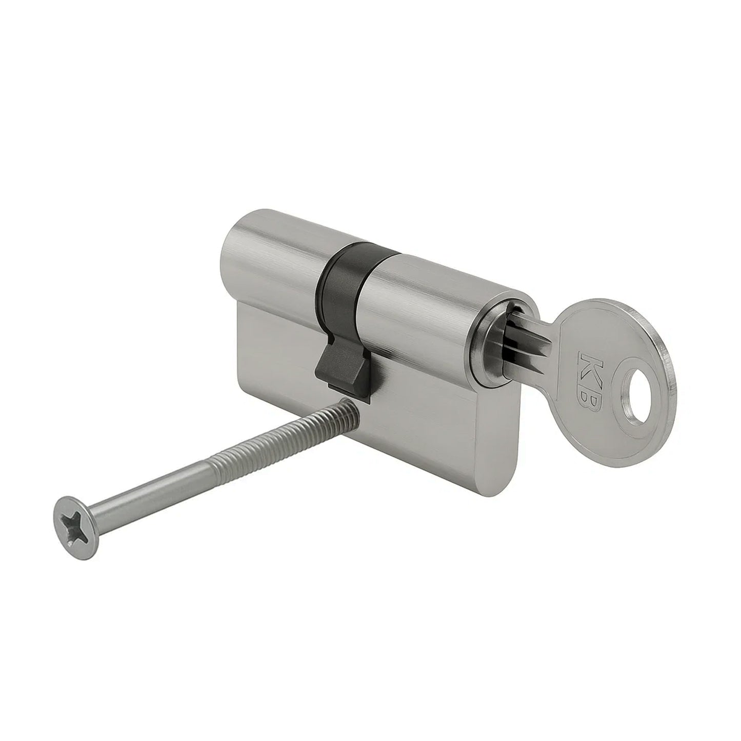 Cilindro Seguridad 30x30 mm/13,5 Leva Corta Corta Niquelado Con 5 llaves