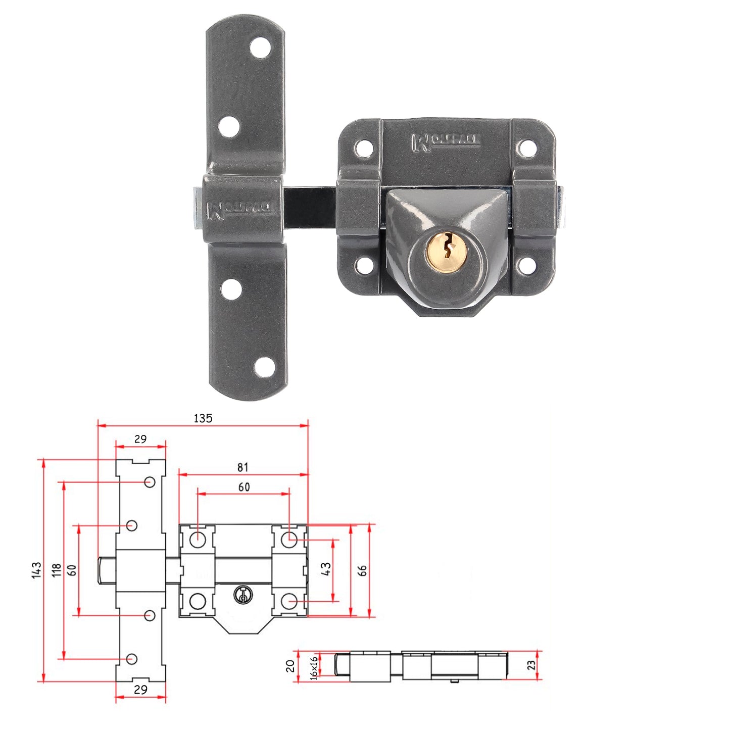 chave de parafuso b-9 apenas pino de 140 mm cilindro redondo de 40 mm
