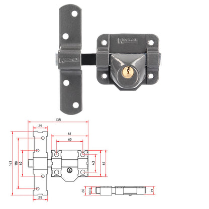 chave de parafuso b-9 apenas pino de 140 mm cilindro redondo de 40 mm