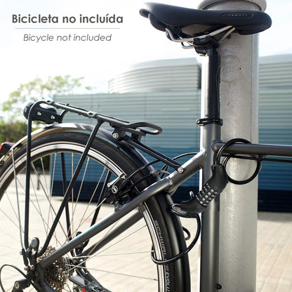 Cable Bicicleta Espiral Con Combinación. 12 mm. x 120 cm.