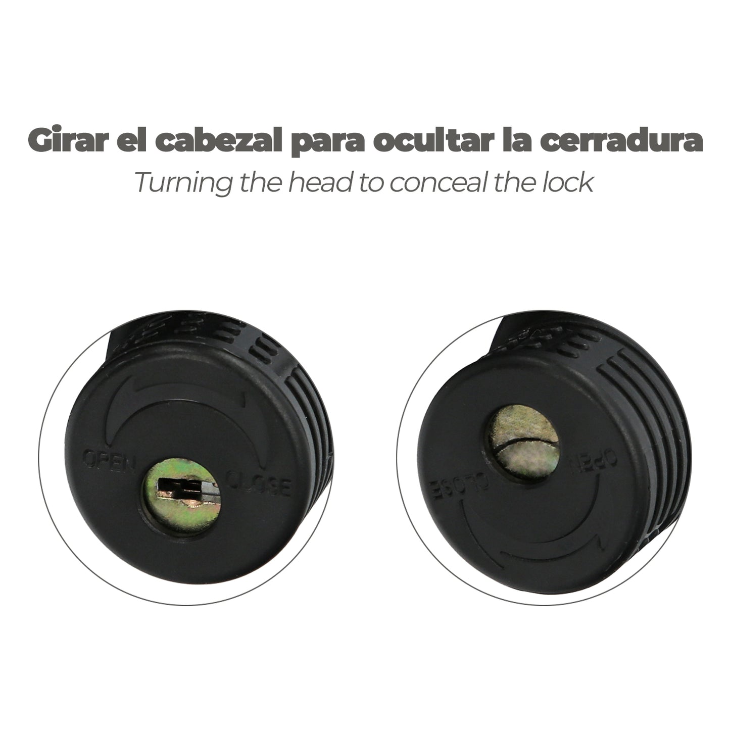 Cable Bicicleta Espiral Con Llave 12 Mm x 150 Cm