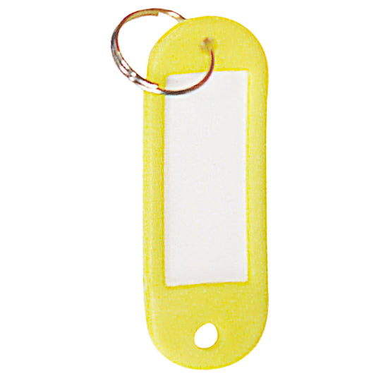 Chaveiro porta-etiqueta amarelo