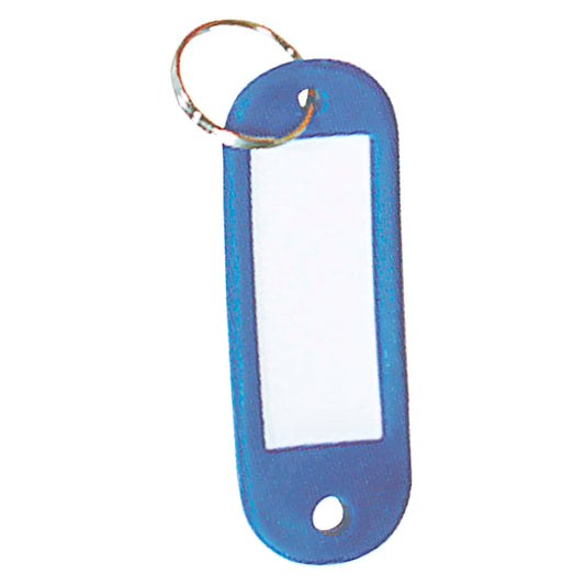 Chaveiro porta-etiqueta azul