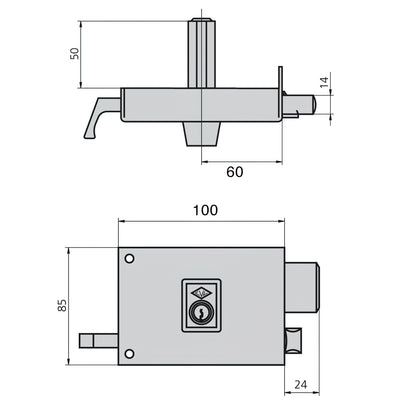 Cerradura Cvl 1125ar/ 10/he Izquierda