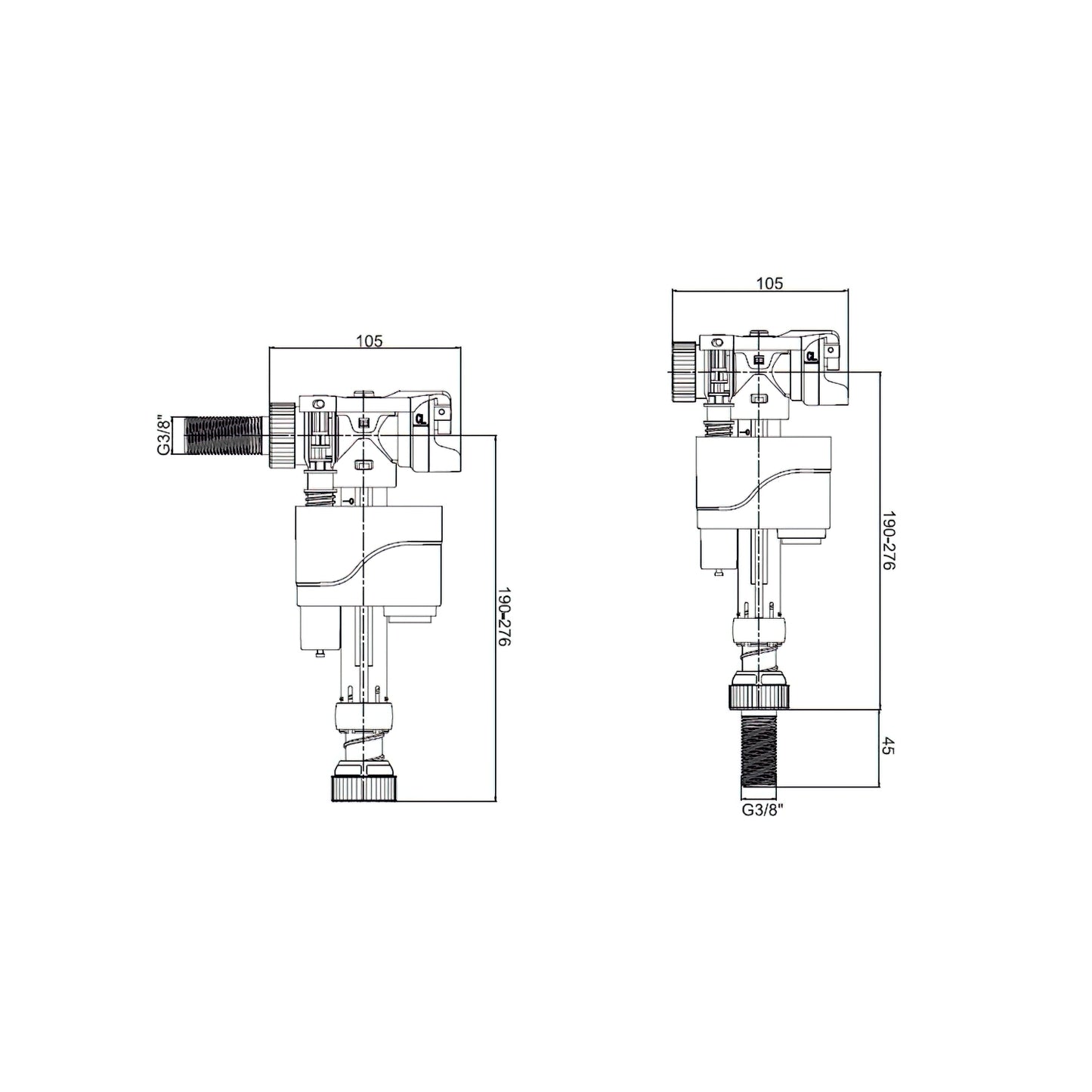 Grifo Flotador Compact Doble