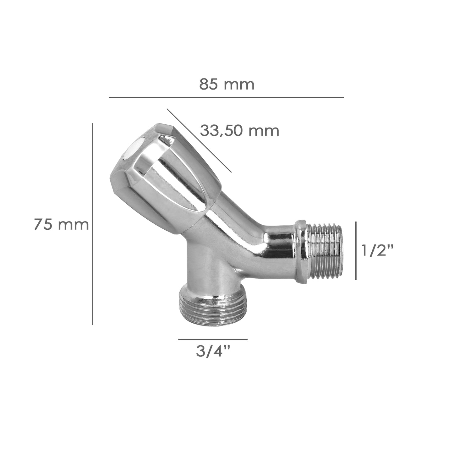 Grifo Lavadora Sencillo Entrada 1/2" - Salida 3/4" Grifo Lavadora, Grifo Lavavajillas, Grifo De Paso