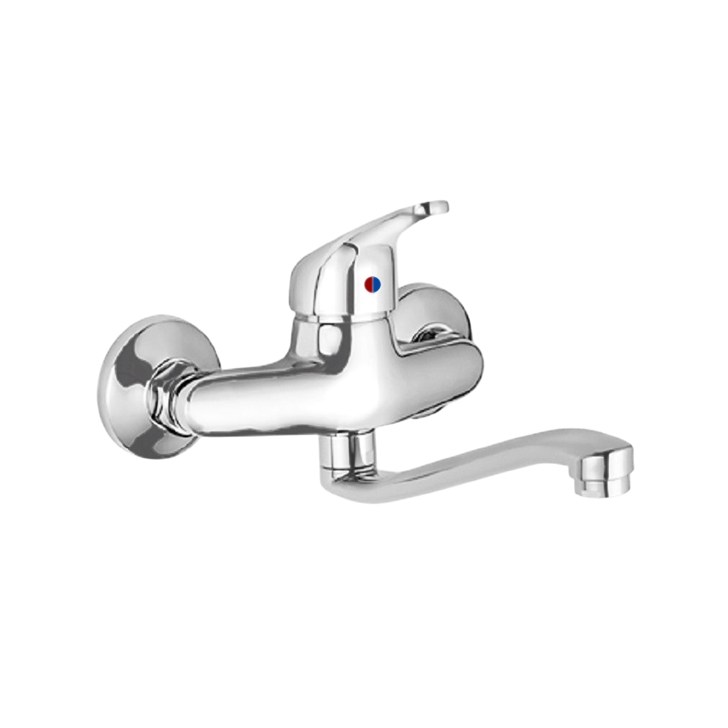 Monomando Fregadero Pared Horizontal. Con cartucho ceramico Ø 40 mm.