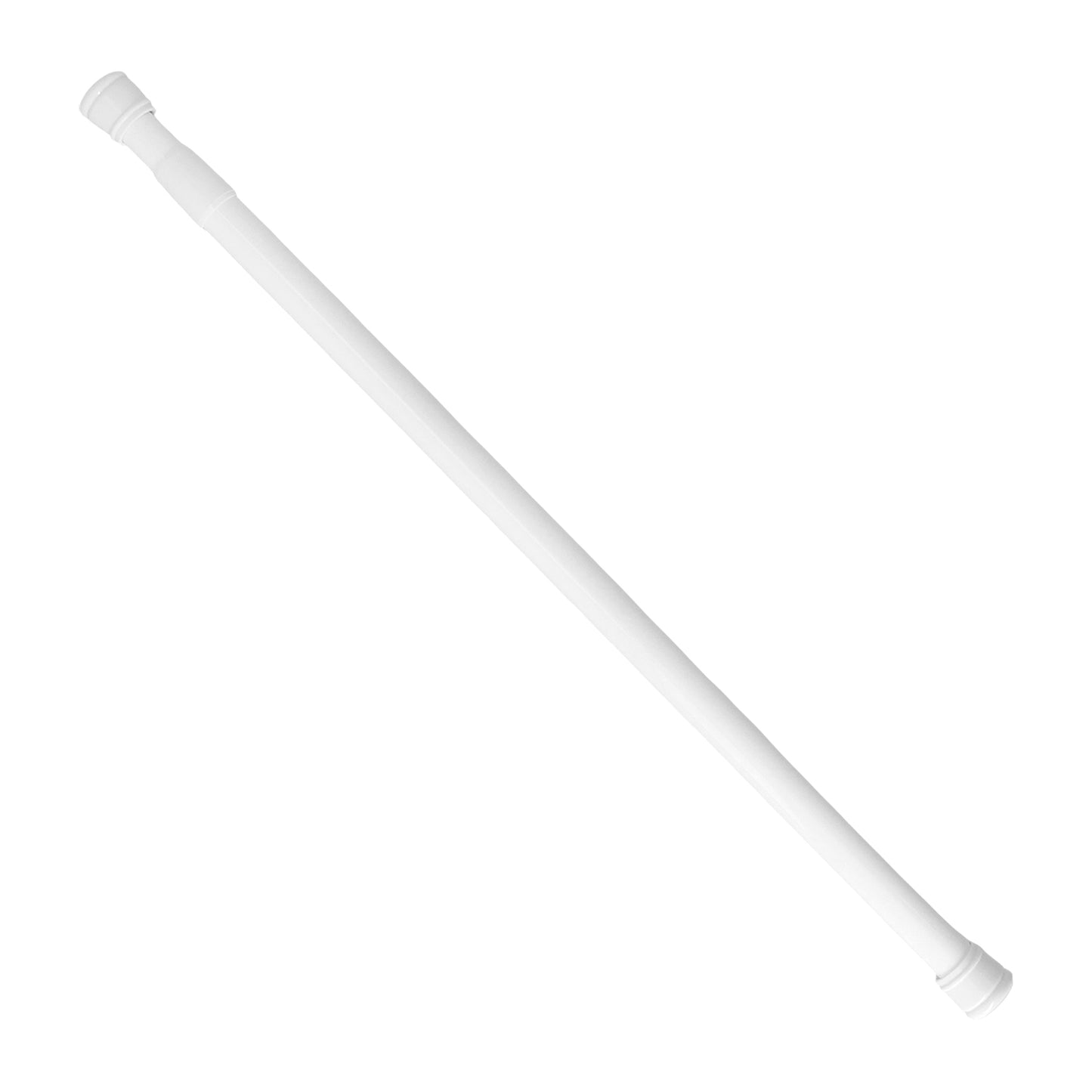 Barra Para  Cortina Ducha Extensible Aluminio Blanco 70 a 125 cm.
