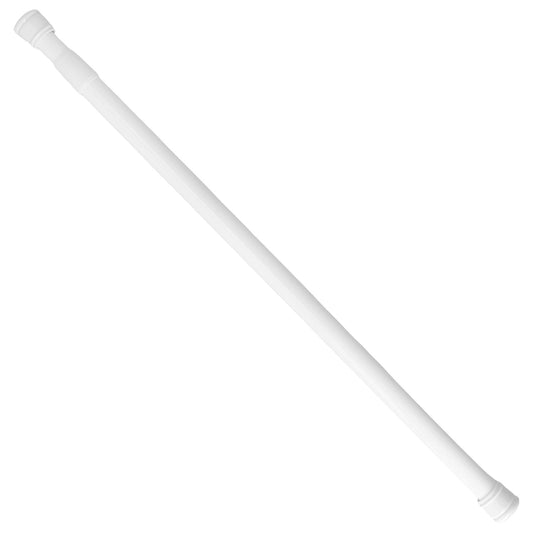 Barra Para  Cortina Ducha Extensible Aluminio Blanco 125 a 220 cm.