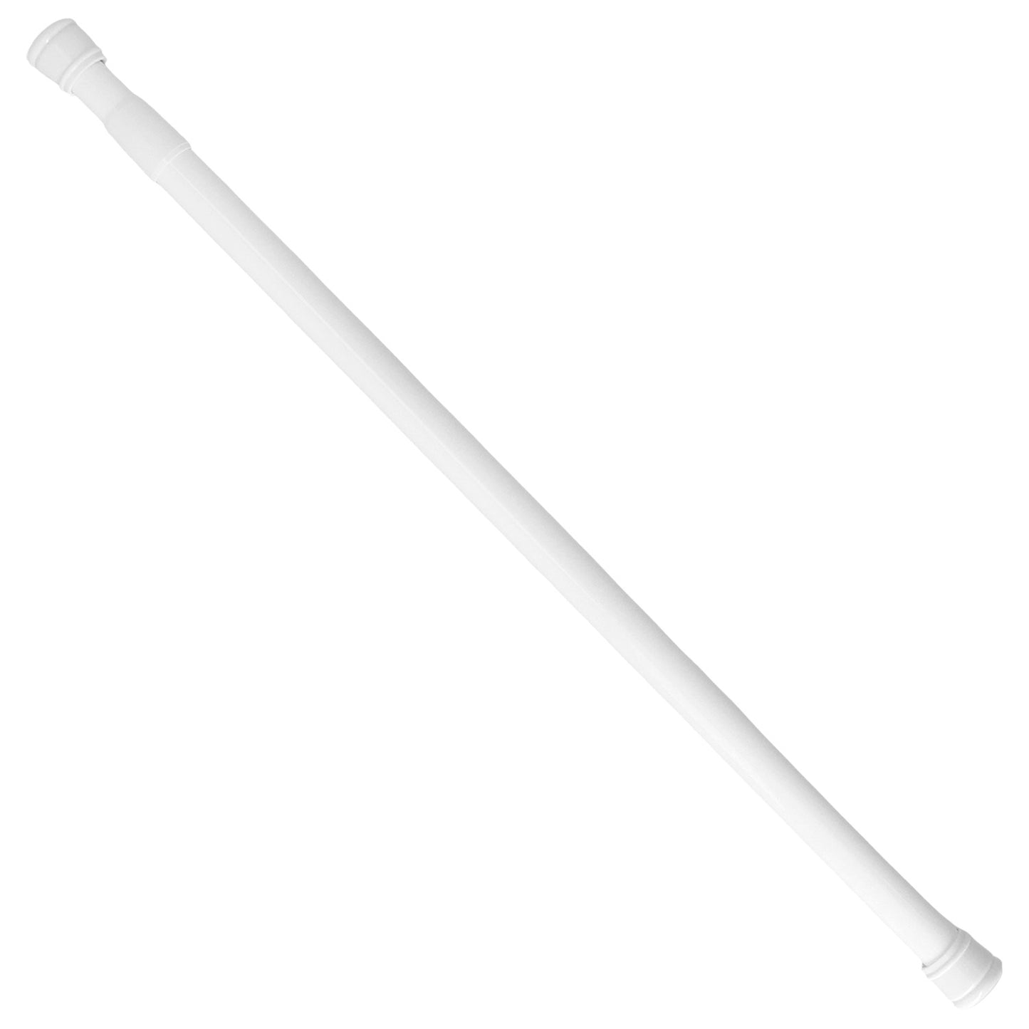 Barra Para  Cortina Ducha Extensible Aluminio Blanco 125 a 220 cm.