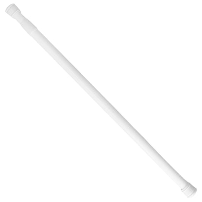 Barra Para  Cortina Ducha Extensible Aluminio Blanco 125 a 220 cm.