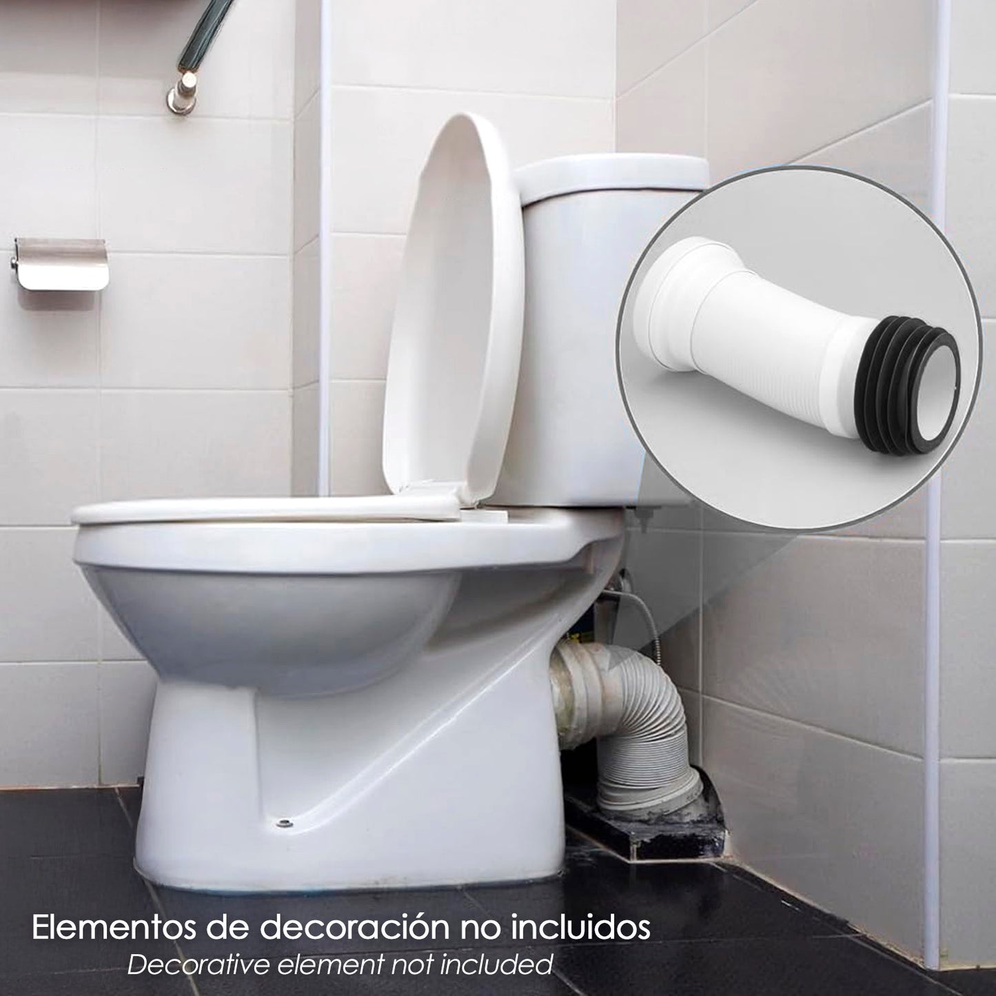 Manguito Inodoro Extensible T-118M Mini 350 mm.