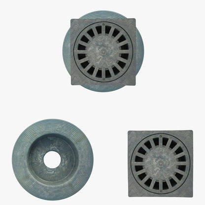Caldereta Sifonica Pvc Horizontal 250x250 mm. Salida Ø 90 - 110 mm.