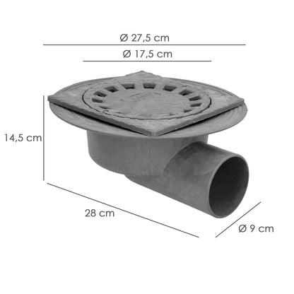 Caldereta Sifonica Pvc Horizontal 200x200/90mm