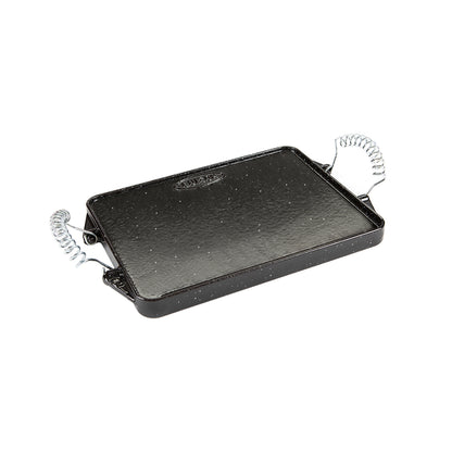 Plancha Hierro Fundido Esmaltada Rectangular 24 x 44 cm.