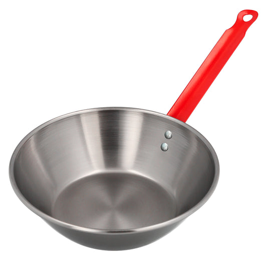 Sartén Honda Pulida Con Mango 32 cm.