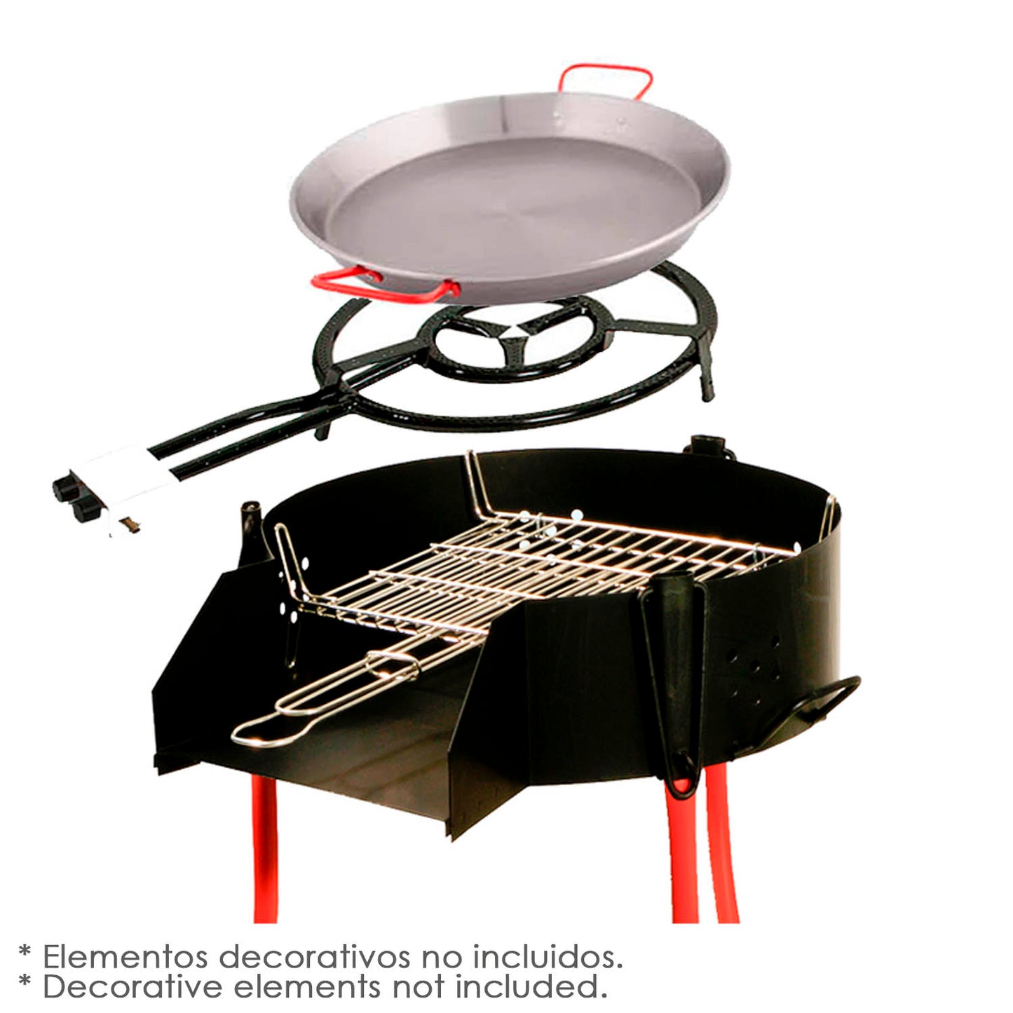 Churrasqueira Rústica Multiusos Ø 60 cm. Válido para Carvão, Lenha e Paelleros.