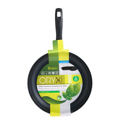 Frigideira de Alumínio Antiaderente Oryx Basic, Alta Resistência, Adequada para Indução, Livre de PFOA, Diâmetro 28 cm, Espessura 3 mm.