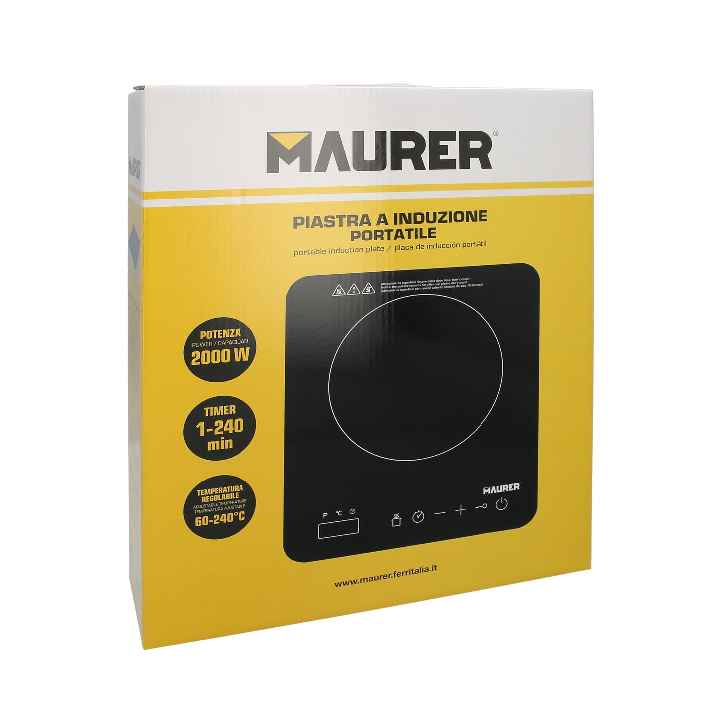 Placa Induccion Portatil 2000 Watt.