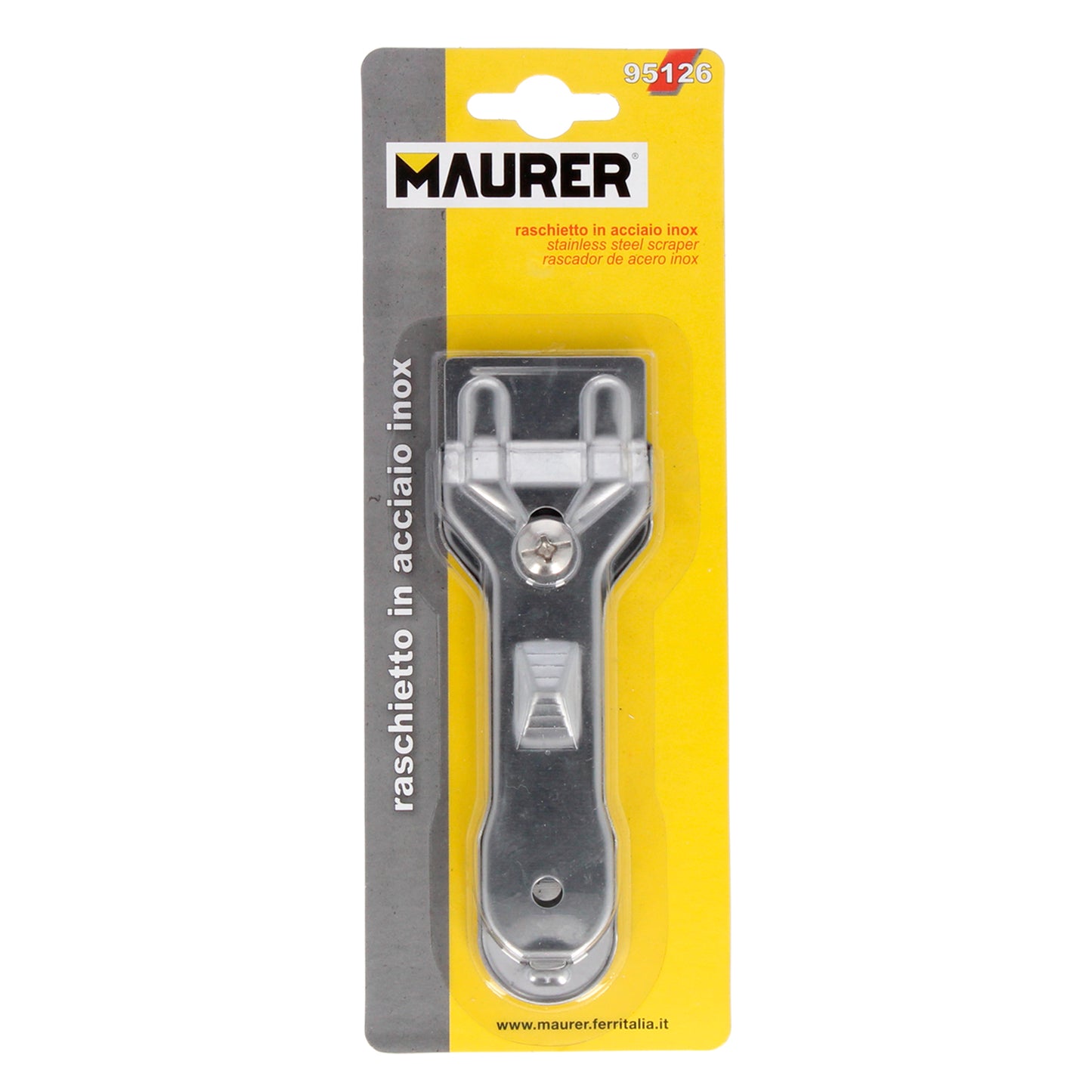 Raspador de Vidro Doméstico Maurer Inox