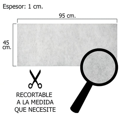 Filtro exaustor 45x95 cm. 150 gramas/m2