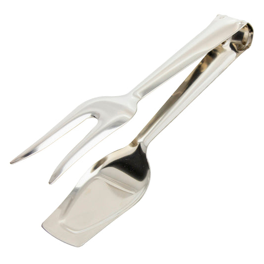 Pinça para Servir em Aço Inox 21 cm. Ideal para a cozinha, servir saladas, servir carnes, peixes, etc.