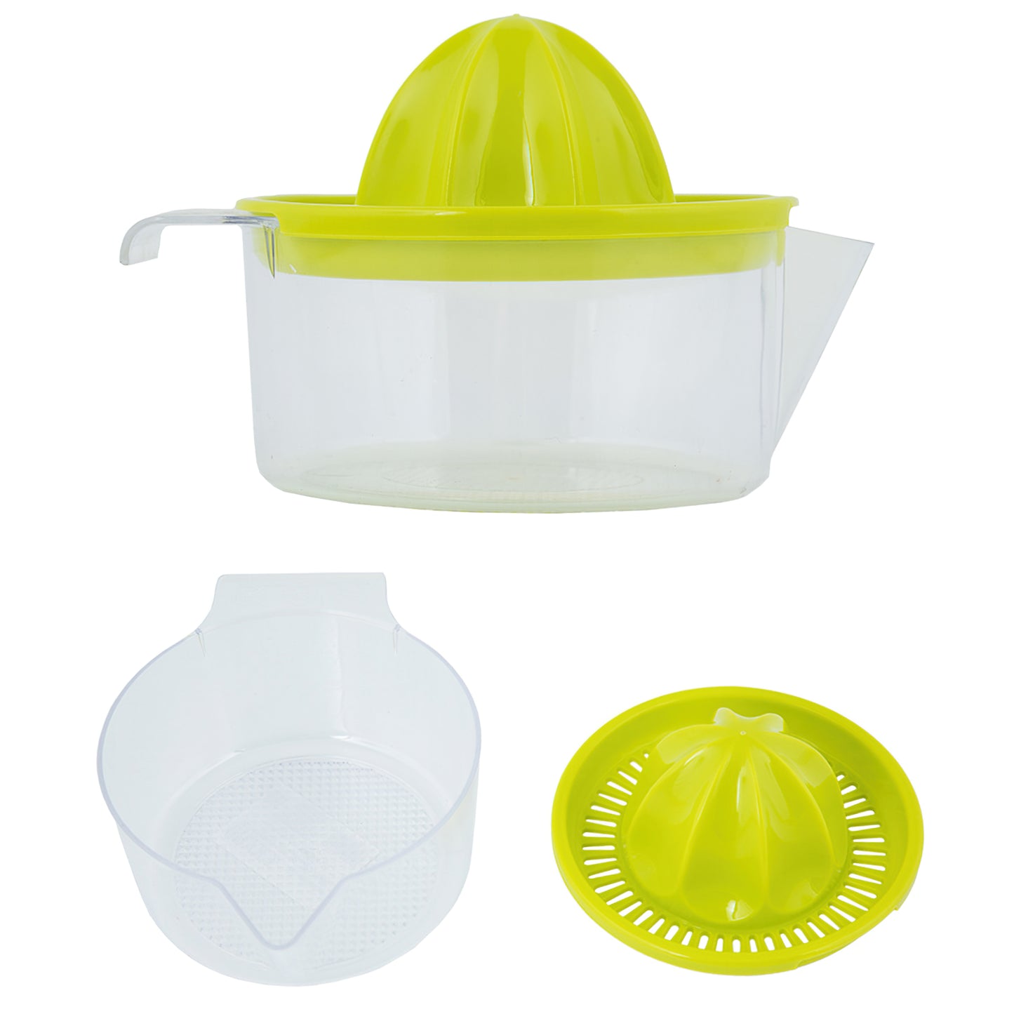 Espremedor de Sumos de Frutas Manual Com Jarro de Plástico Ø 12 x 11 cm.