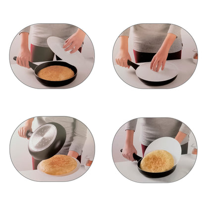 Tampa plástica Oryx Tortilla Turner Ø 25,5 cm. (Tortillas Tapa Vuelve, Tapa Giratorillas, Tapa Gira Tortillas)