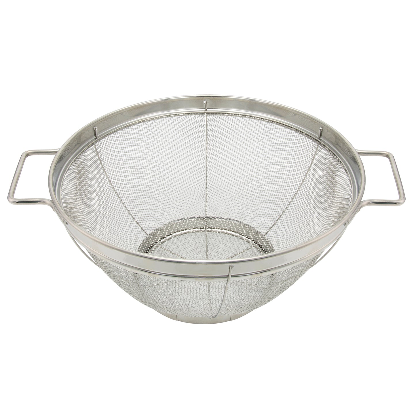 Escurridor Malla Acero Inoxidable Con Asas Ø 22 cm.