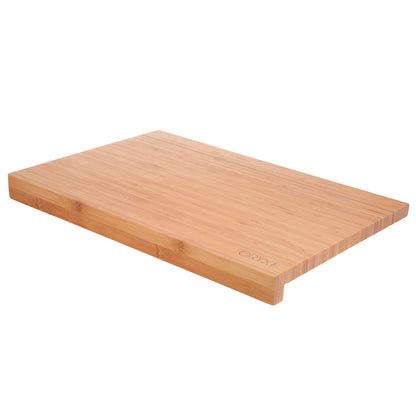 Tábua De Cozinha 100% Bambu Com Borda 46x30,5 cm Tábua De Cortar, Carne, Peixe, Legumes, Frutas, Alimentos