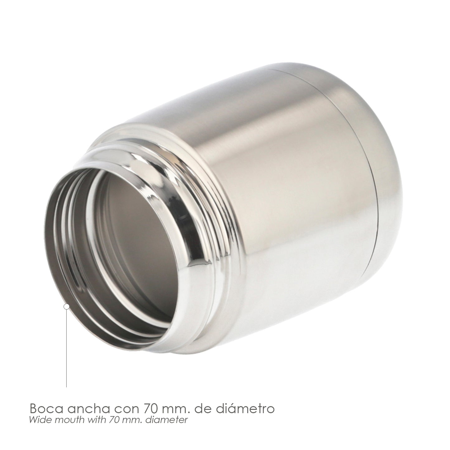 Thermos Sólidos e Líquidos Aço Inoxidável Anti-gotejamento 430 Ml. 100% Hermético. livre de BPA