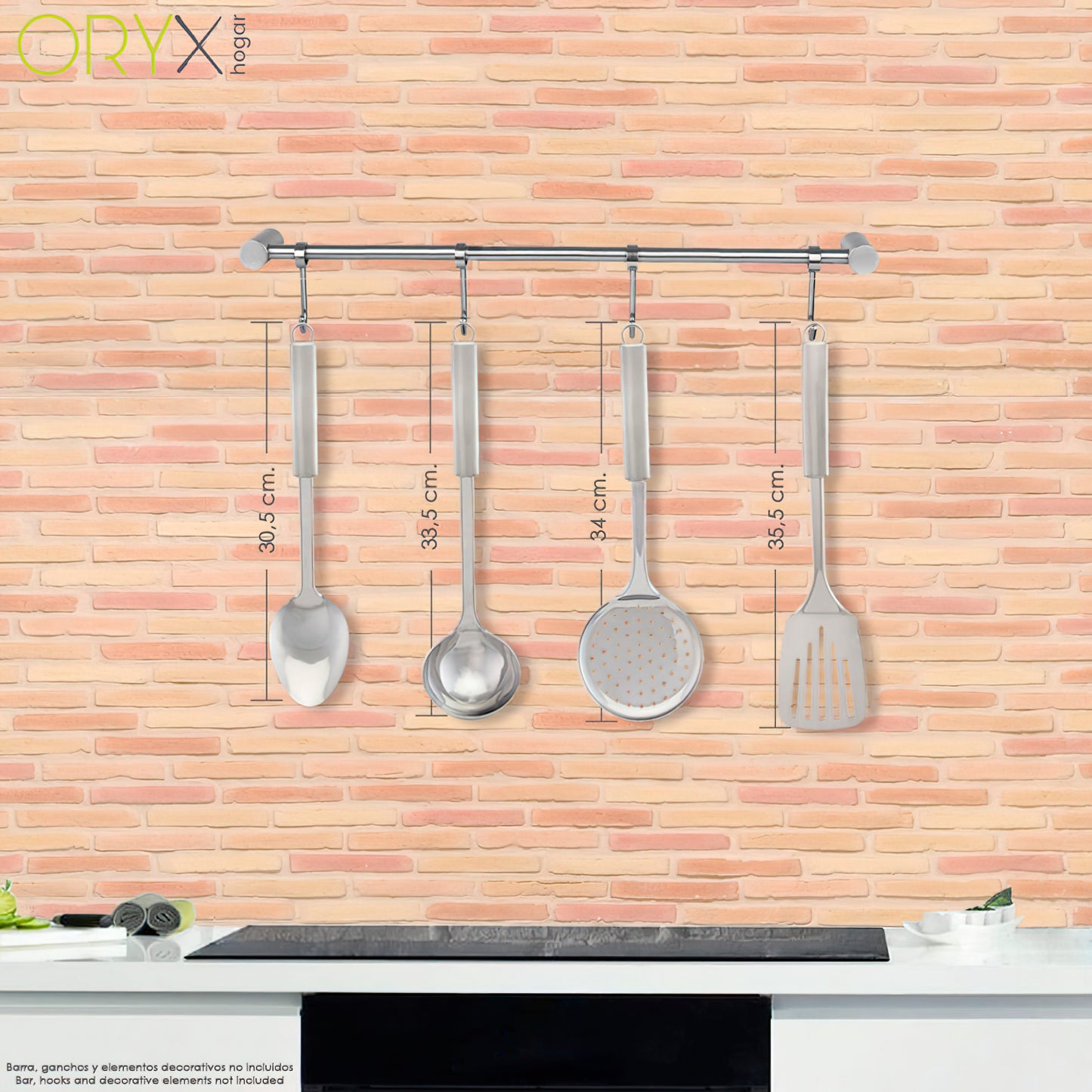 Cucharon Cocina Acero Inoxidable 9x33,5 (Alt.) cm.