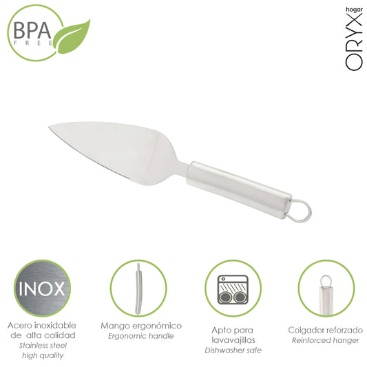 Espátula de Bolo de Aço Inox 5,5 x 26,5 (Alt.) cm.
