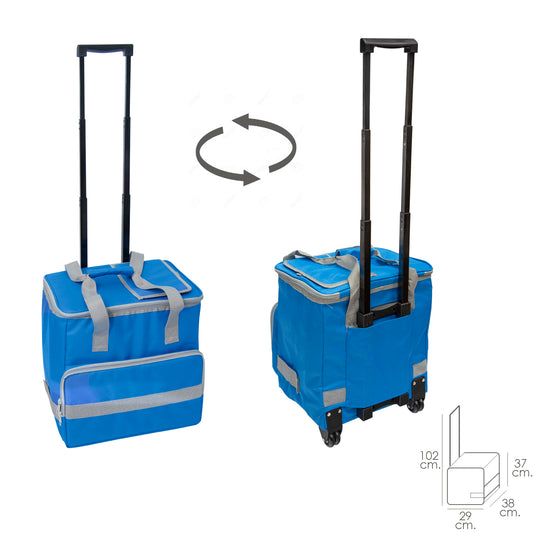 Nevera Bolsa Termica 38 Litros Azul Trolley