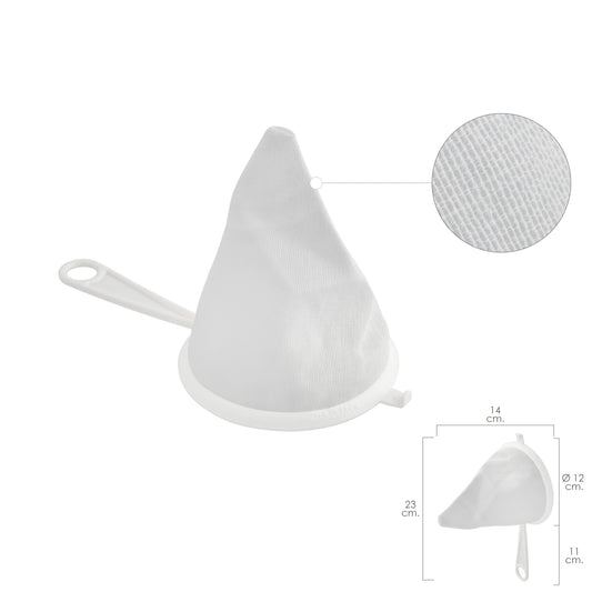 Coador de Tecido Flanela Armação Plástica Ø 12 cm.