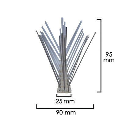Pincho Anti Paloma 0,5 Metros Polietileno Pincho Doble 30 Pinchos