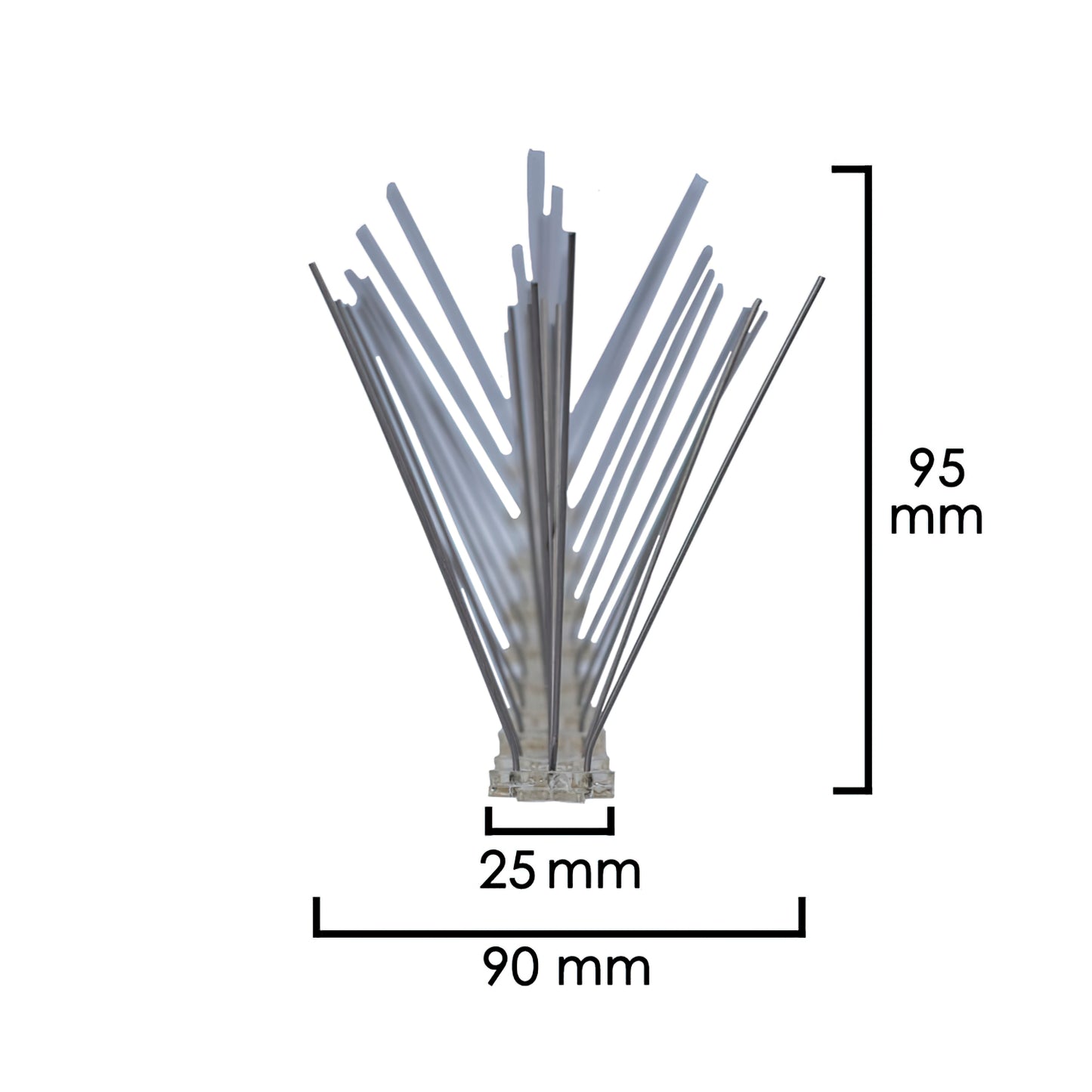 Espeto anti pombo 0,5 metros espeto duplo de polietileno 30 espetos