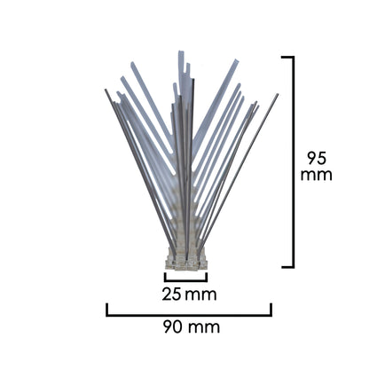Espeto anti pombo 0,5 metros espeto duplo de polietileno 30 espetos