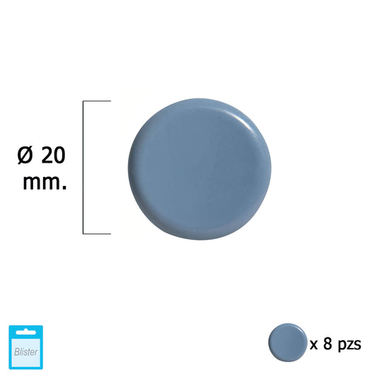 Slider Ptfe Cinza Ø20 (Blister 8 Unidades)