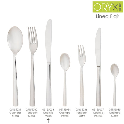 Cuchillo Mesa Flair 213 mm.Caja 12 unidades