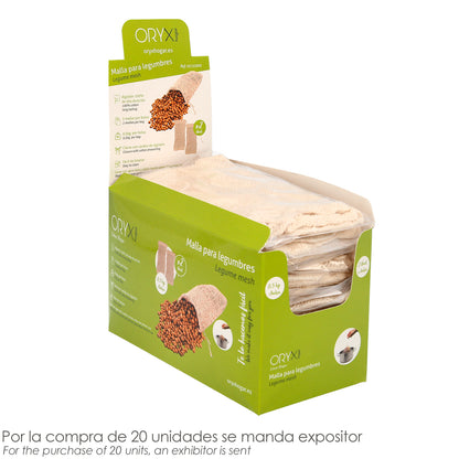 Malha / Saco para Cozinhar Leguminosas Algodão 0,5 Kg Embalagem com 2 Unidades. 100% Algodão Orgânico