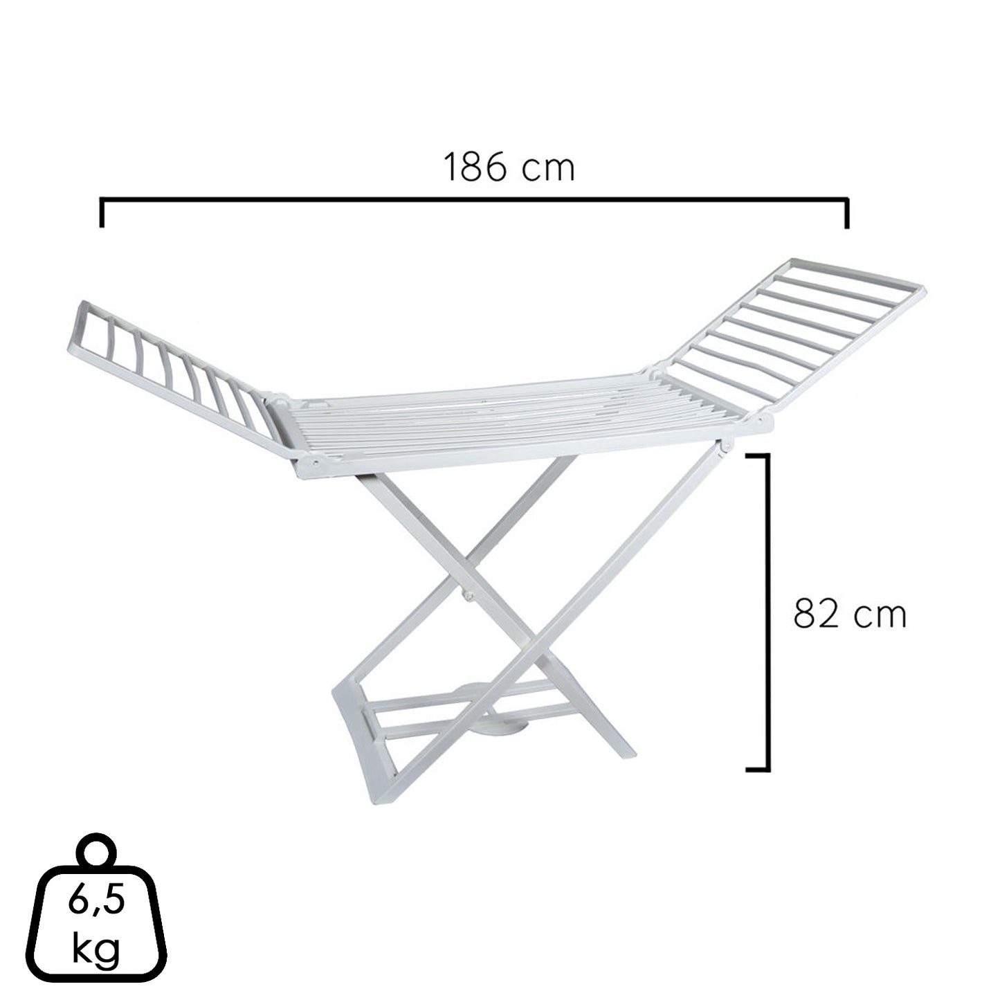 Oryx dobrar roupas airer resina com asas