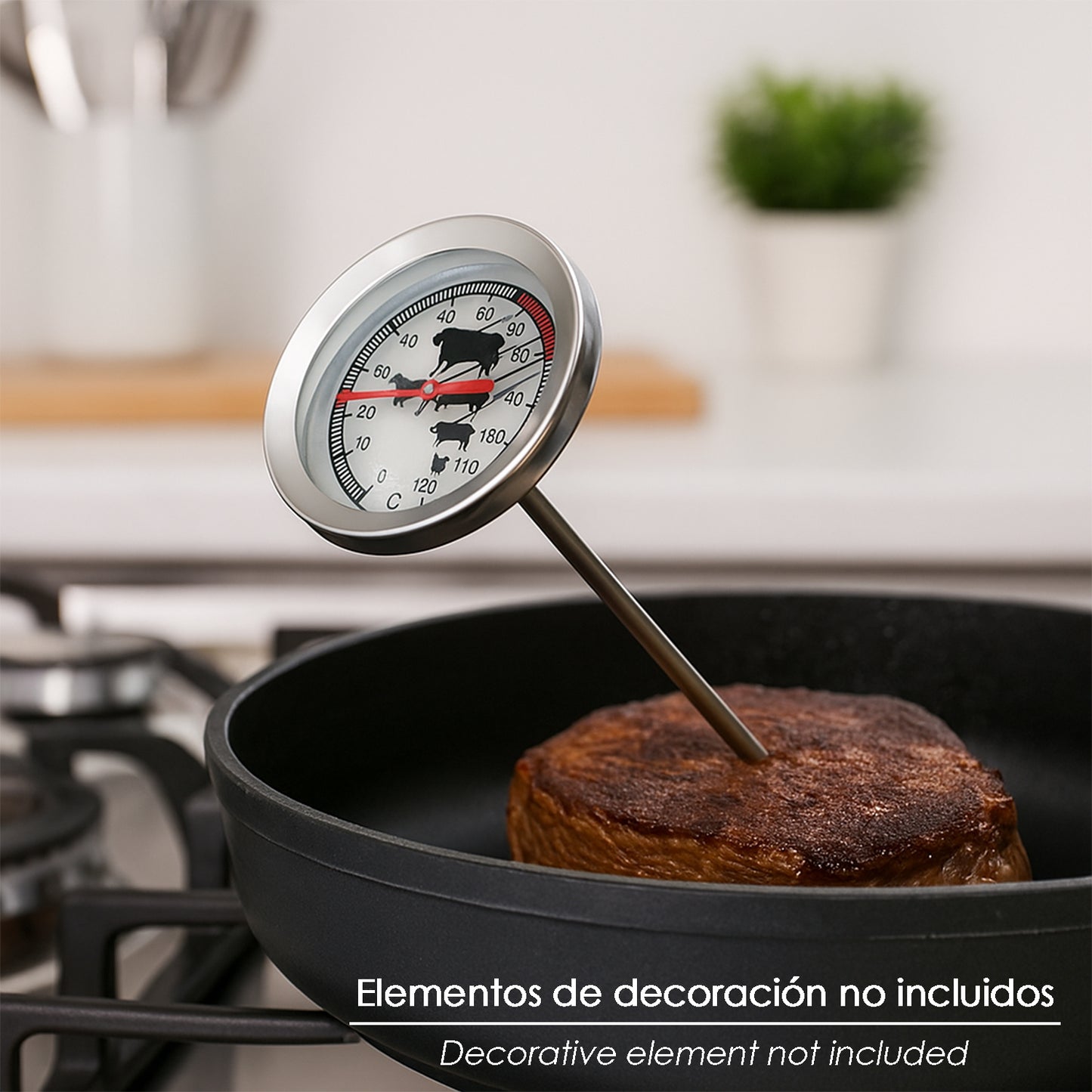 Termometro Oryx Cocina Para Carne Con Sonda.
