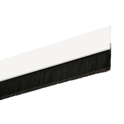 Pvc Weatherstrip Com Escova. Para Portas. Cor branca 1 metro