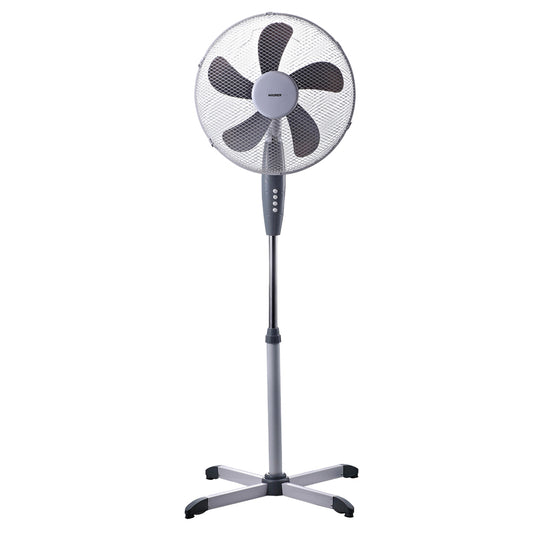 Ventilador de pé Ø 40 x 135 cm. 45 W. Oscilação Automática, Altura Ajustável, Cabeça Inclinável, Base Estável 60x60 cm.