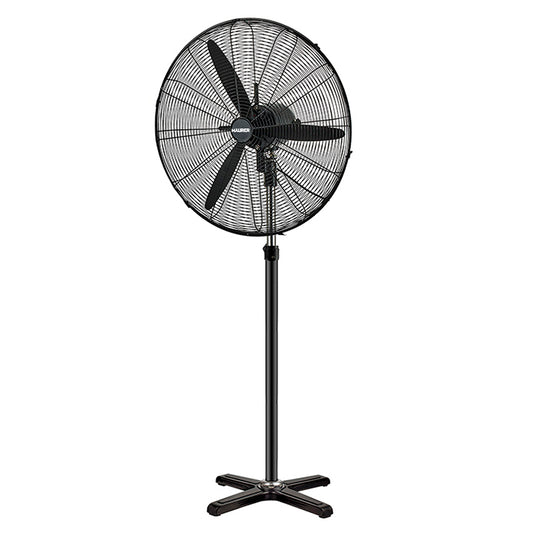 Ventilador de pé Ø 70 x195 cm. Preto 190 W. Oscilação Automática, Altura Ajustável, Cabeça Inclinável, Base Estável 60x60 cm.