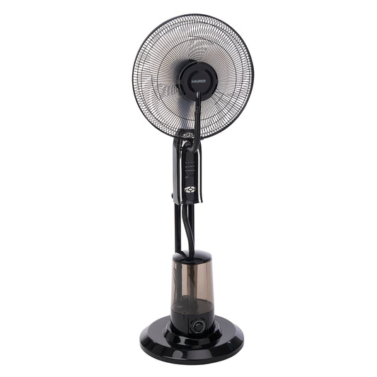 Ventilador Nebulizador, 3 Pás Grandes Ø 40 cm. Motor de cobre de 75 watts. Temporizador, ventilador de controle remoto com água