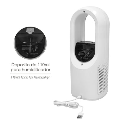 Ventilador Sobremesa Bateria Sin Aspas