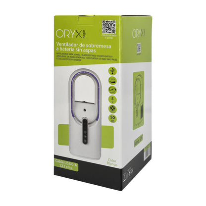 Ventilador Sobremesa Bateria Sin Aspas