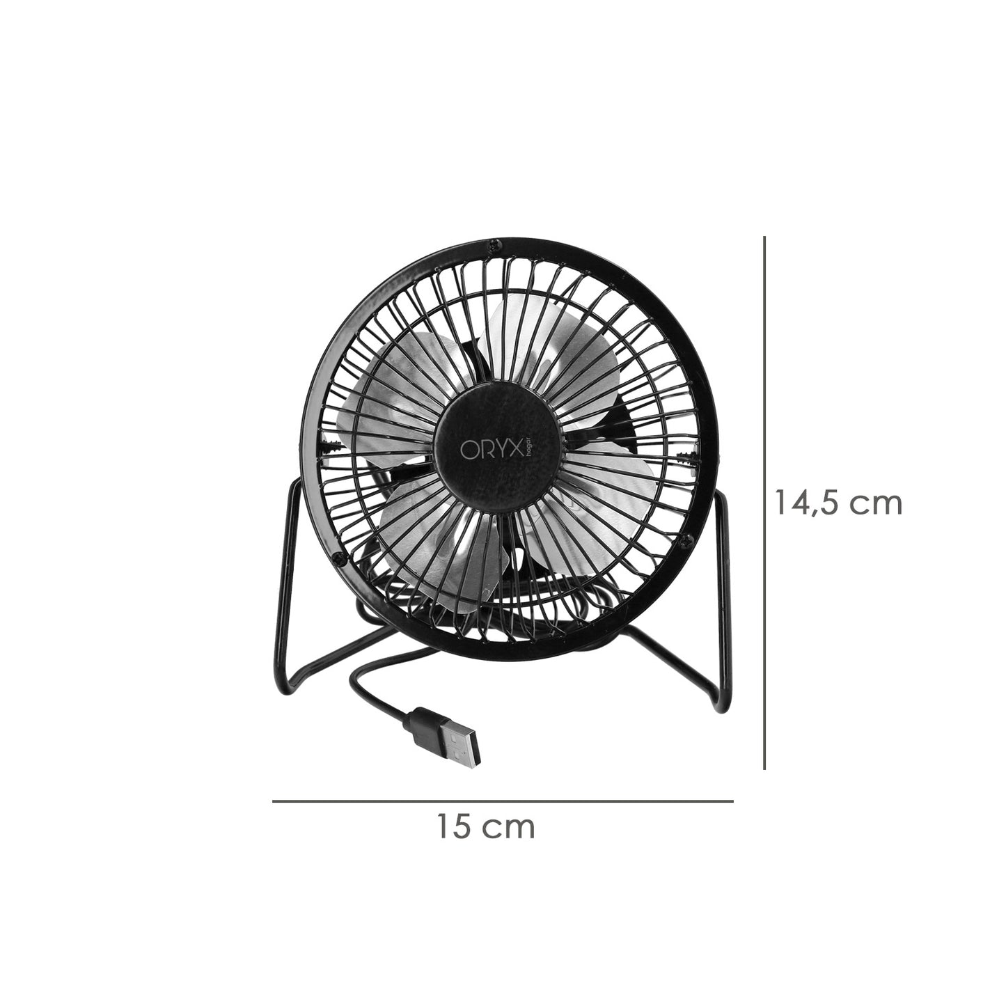 Ventilador Sobremesa 10 cm. 2,5 Watt USB.